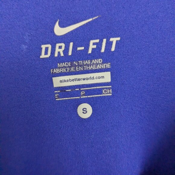 Nike Running Dri-Fit Women's Blue Long Sleeve Tee, Size Small - Picture 7 of 11